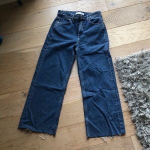 Zara High Waisted Wide-leg Jeans